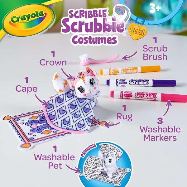 Juguete Para Niños Scribble Scrubbie Pets Princess Crayola - Image 2