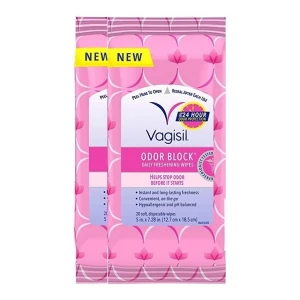 Vagisil Toallitas Íntimas Femeninas Odor Block 40 Unid