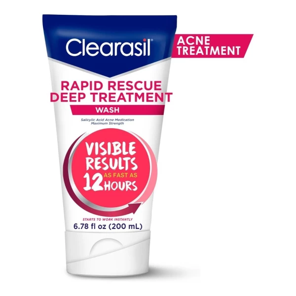 Clearasil Acne Rapid Rescue Deep Treatment Wash 200ml 6.78oz - Image 4