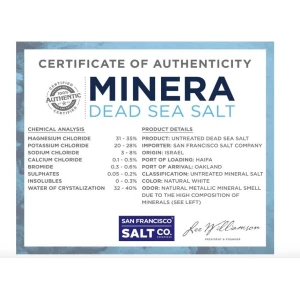 Minera Sal Mar Muerto 5lb Para Bañar, Pies, Spa Fragancia Mineral Metalico Natural - Image 2