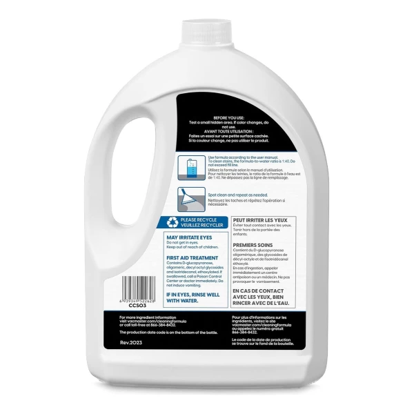 Vacmaster Fórmula Limpiadora De Alfombras Ccs03 1.8l - Image 2