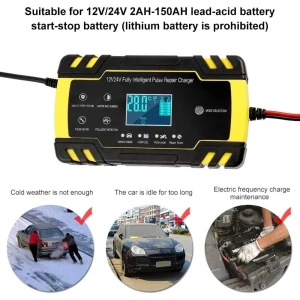 Cargador Batería Para Coche, 12 V/8 A, 24 V/4 A, Inteligente - Image 2
