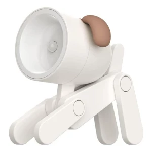 Yzbao - Mini Lámpara De Escritorio Led Con Forma De Animales Estructura Beige Pantalla Blanco