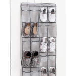 Organizador De Zapatos Colgante Sobre La Puerta, Gris