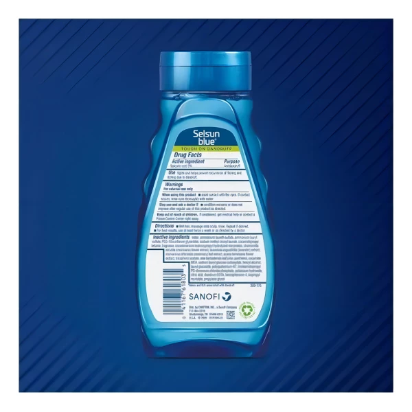 Shampoo Selsun Blue Naturals Dandruff 325ml 11oz - Image 2