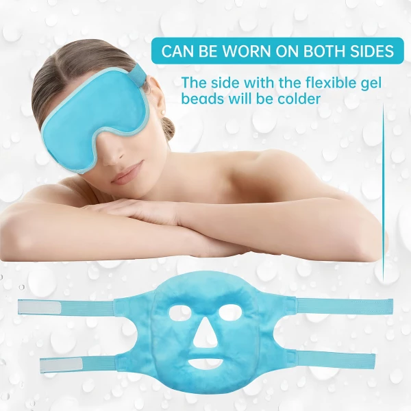 Znöcuetöd Mascarilla Faciales De Gel Reutilizable Frio/calor Tipo De Piel Azul - Image 5