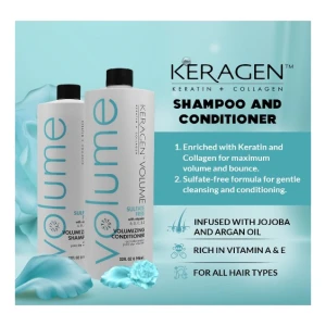 Keragen Champú Y Acondicionador Voluminizador Para Cabello - Image 3