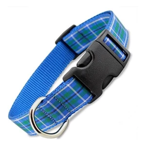Tartan Perro Collar Douglas Tartan Azul Mediano Perros 22