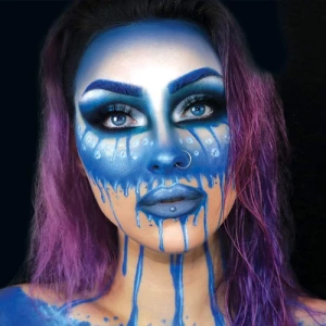 Base De Maquillaje En Cremoso Mehron Mehron Fantasy Fx Mehron Tono Azul / Patchwork - 30ml 1.76oz - Image 4