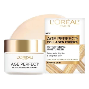Humectante Facial Antienvejecimiento L'oreal Parisageperfect Momento De Aplicación Día Tipo De Piel Sensible - Image 2
