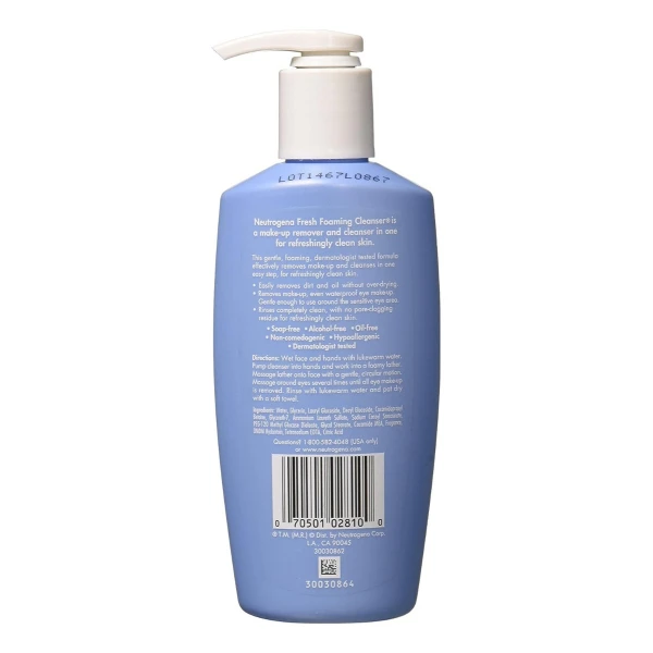 Neutrogena Limpiador Facial Espumoso Fresco, 198ml - Image 2