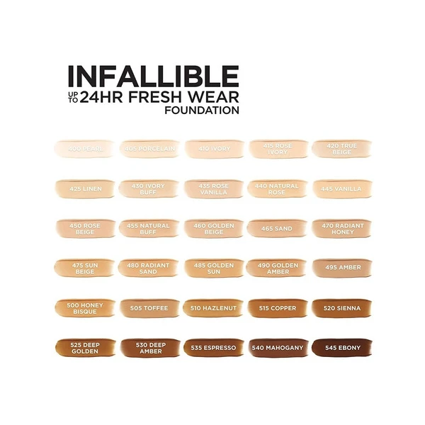 Base De Maquillaje L'oréal Paris Infallible Infalible Tono 410 Ivory - 30ml - Image 3