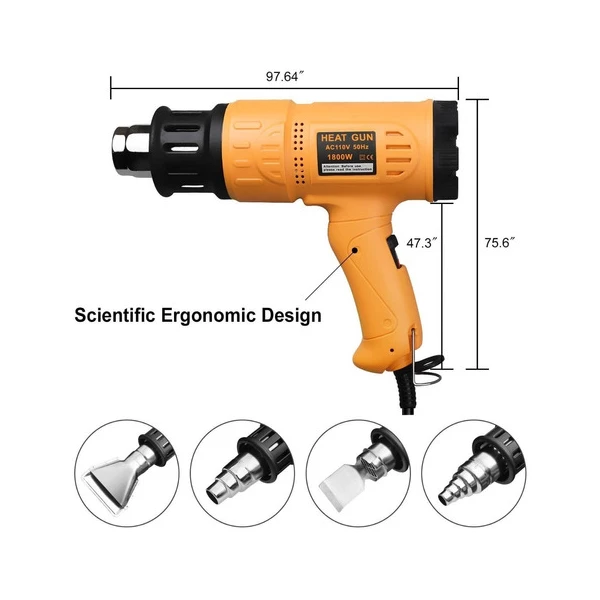 Pistola Aire Caliente Seekone 1800w Kit De Control Temperatu - Image 4