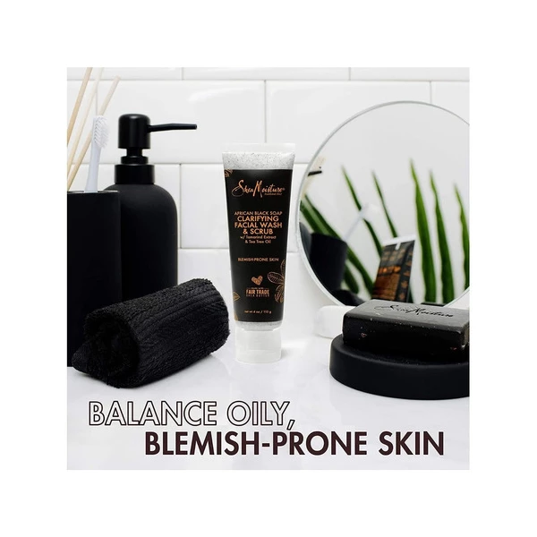 Sheamoisture Limpiador Y Exfoliante Facial Para Aclarar Piel Tipo De Piel Todo Tipo De Piel - Image 3