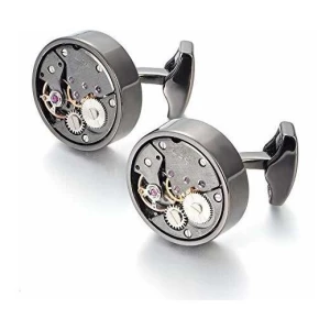 Merito Oceano Movimiento Mecanico Gemelos Reloj Steampunk Me - Image 2
