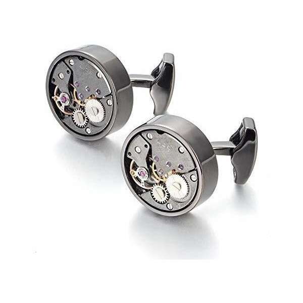 Merito Oceano Movimiento Mecanico Gemelos Reloj Steampunk Me - Image 2