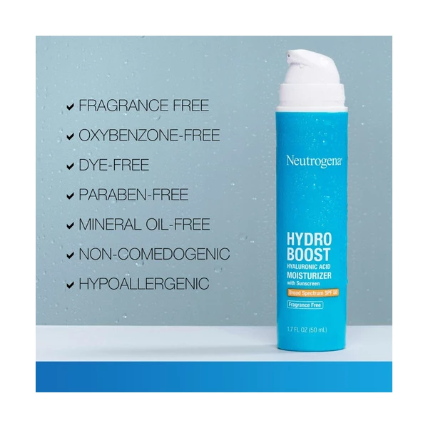 Neutrogena Hydro Boost Spf 50 Crema Hidratante Sin Fragancia Momento De Aplicación Día Tipo De Piel Todo Tipo De Piel - Image 3