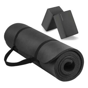 Signature Fitness Esterilla De Yoga Multiusos De 1/2 Pulgada Color Negro