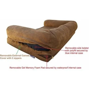 Dogbed4less Durable Ortopedica Espuma De Memoria Interna Per - Image 3