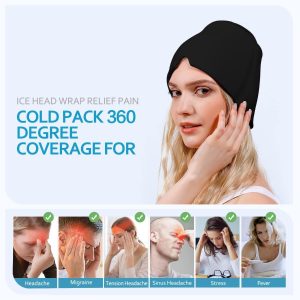 Gorro De Hielo Para Migraña, Elástica, Terapia - Image 4