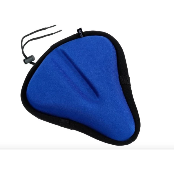 Zacro Asiento De Gel Para Bicicleta Tamaño Grande Suave Y A Color Azul - Image 2