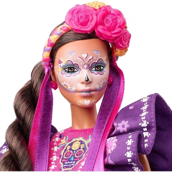 Mattel Muñeca Barbie Dia De Muertos 2022 Vestido Tradicional - Image 5
