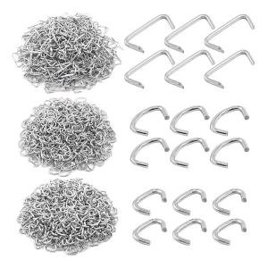 Swpeet Kit Surtido De Anillos De Cerdo Galva 3/4 1/2 3/8 Color Plateado
