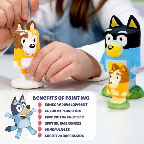 Bluey Pinta Tus Propias Figuras Figuras De Bingo De Cerámica - Image 5