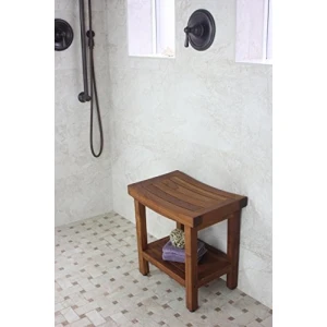 Banco De Baño Sumba Patentado De 18 Pulgadas De Madera De T - Image 2