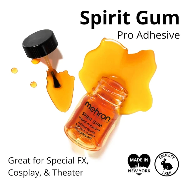 Mehron Adhesivo Mate Spirit Gum Con Pincel 30 Ml - Image 2