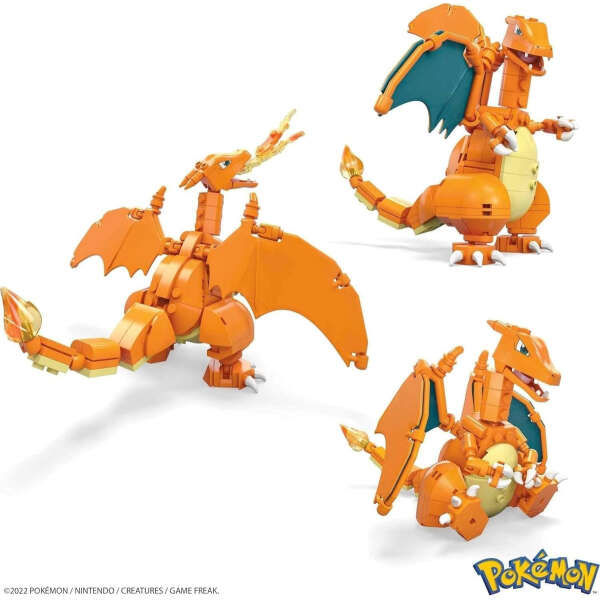 Mega - Juguete De Construcción, Pokemon, Charizard, 222 Pzas - Image 4