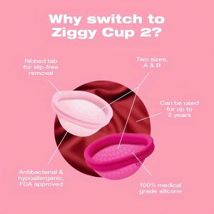 Intimina Ziggy Cup 2 - Disco Menstrual Reutilizable Talla A Color Rosa - Image 5