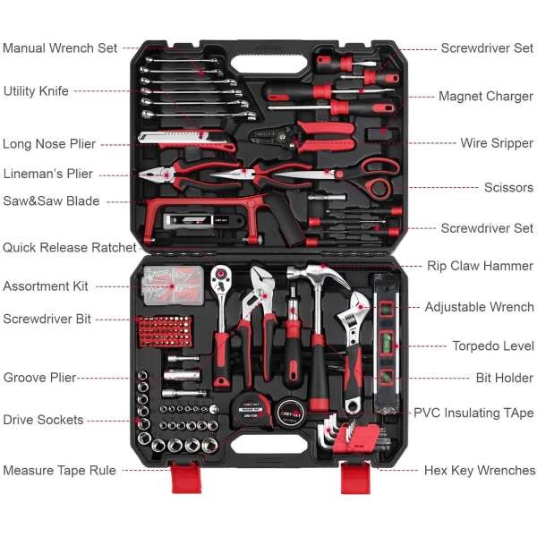 Kit Herramienta Eastvolt Para El Hogar Con Estuche 218 Pieza - Image 2