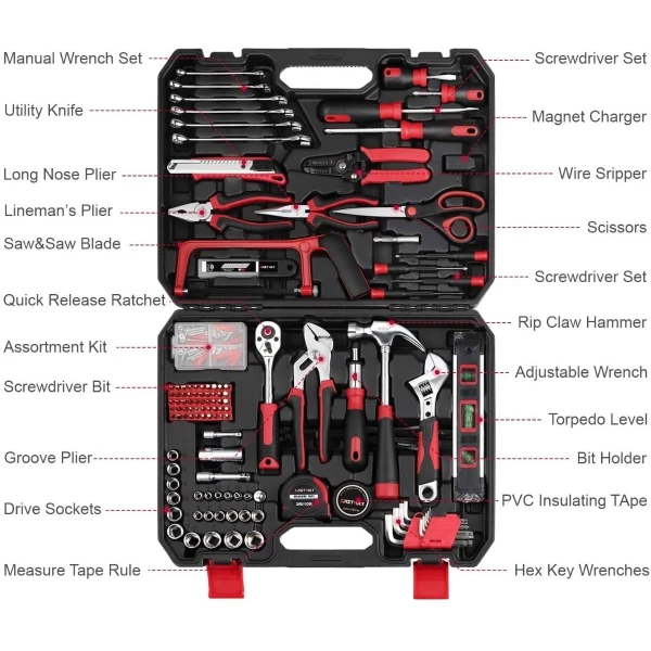 Kit Herramienta Eastvolt Para El Hogar Con Estuche 218 Pieza - Image 2