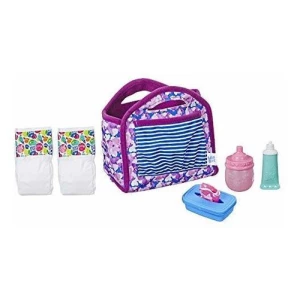 Bebe Vivo Bolsa De Pañales De Repuesto Para Muñeca Color Violeta Diseño De La Tela Flores