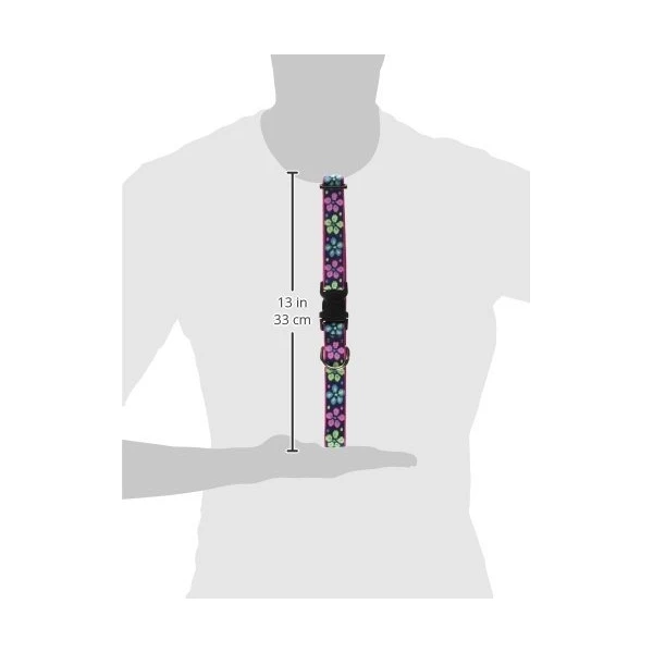 Lupin De 1 Pulgada Flower Power Collar De Perro Ajustable Pa - Image 3