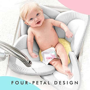 Asiento De Baño Para Bebé, Bañera Blooming Bath Lotus Gris