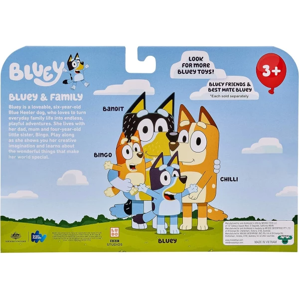 Bluey And Family Figuras De Juego Coleccionables, Multicolor - Image 3