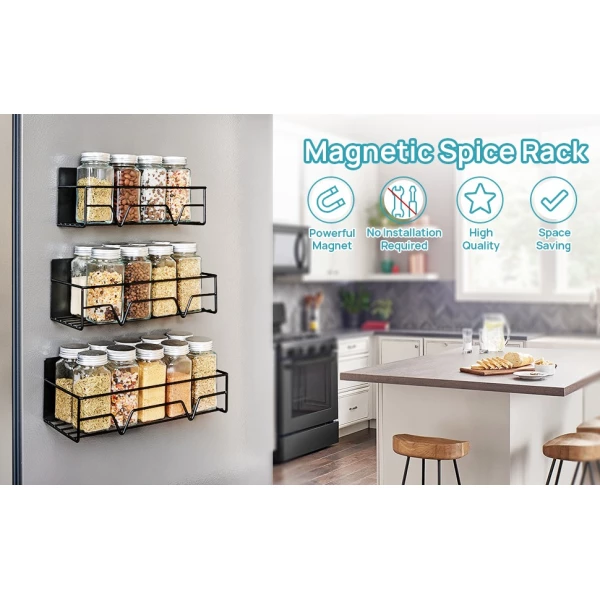 Vtopmart Estantes Magnéticos Para Especias ( Pack 6 Estante) - Image 4