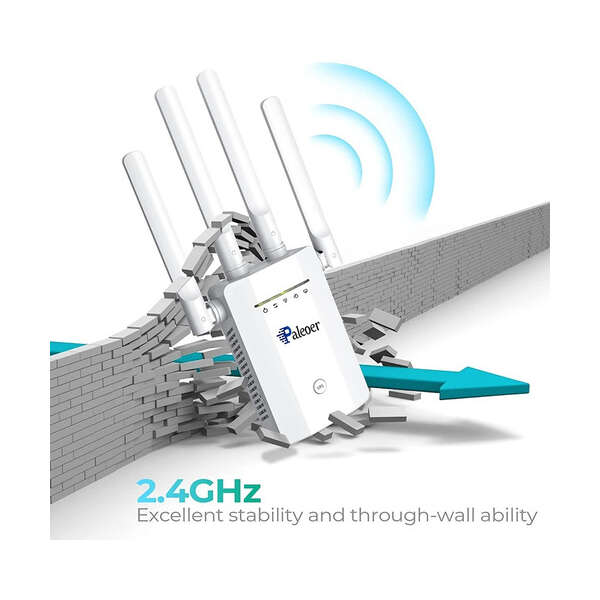 Amplificador Señal Wifi Paleoer 300m V1 6000 Pies Y 35 Dispositivos Color Blanco - Image 3