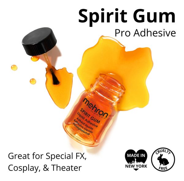Mehron Adhesivo Profesional Spirit Gum Con Pincel 30 Ml - Image 2