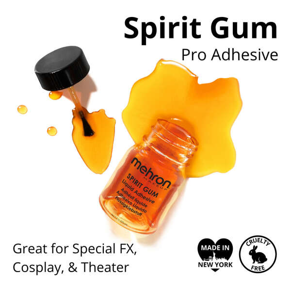 Mehron Adhesivo Profesional Spirit Gum Con Pincel 30 Ml - Image 2