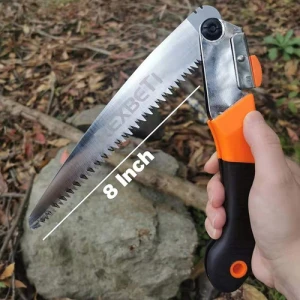 Sierra Plegable Compacta, Rexbeti, Hoja 8.0 In, Para Acampar Color Negro/naranja - Image 2