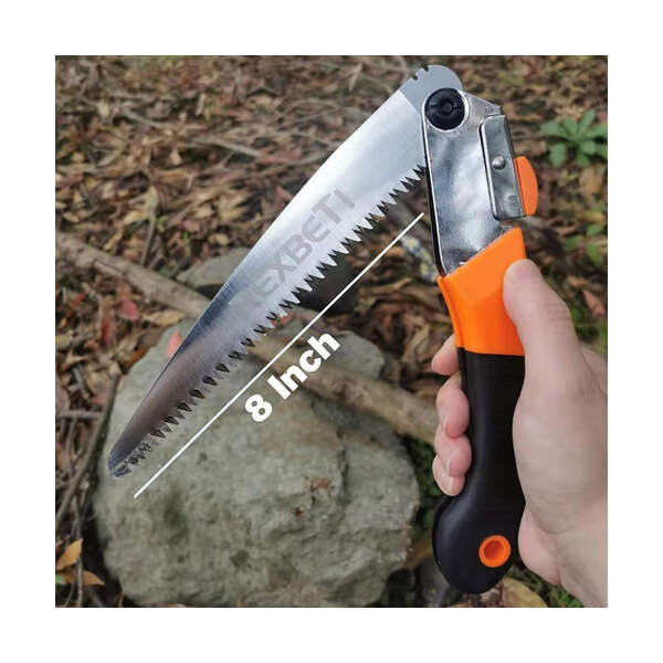 Sierra Plegable Compacta, Rexbeti, Hoja 8.0 In, Para Acampar Color Negro/naranja - Image 2