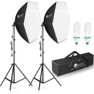 Kit Iluminación De Fotografia Hpusn Sb-02 Socket E27 5400k