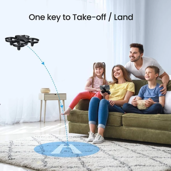 Mini Dron A20w Para Niños, Cámara 720p Hd, Rc Fpv 3 Baterías Color Black - Image 3