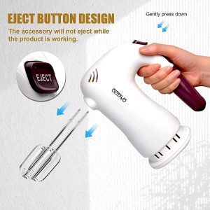 Batidor Mezclador Eléctrico Con Botón De Expulsión Fácil - Image 5