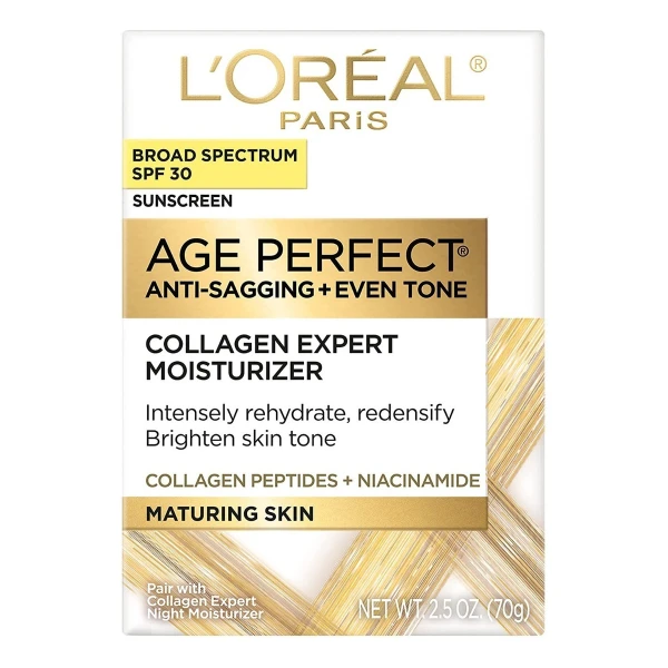 Humectante Facial Antienvejecimiento L'oreal Parisageperfect Momento De Aplicación Día Tipo De Piel Sensible - Image 3