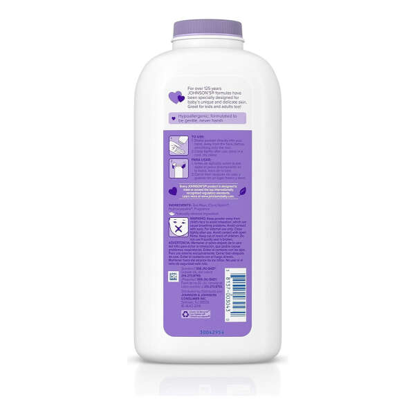 Johnsons Talco Calmante Para Bebe, Aroma Lavanda 22oz - Image 2