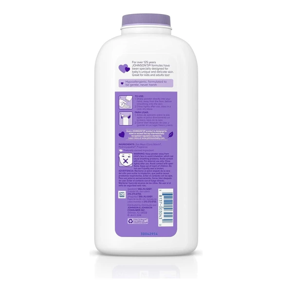 Johnsons Talco Calmante Para Bebe, Aroma Lavanda 22oz - Image 2
